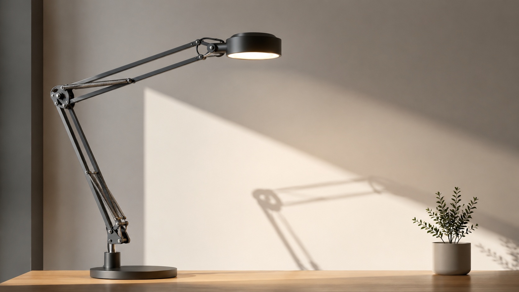 Extensible desk lamp arm casting sample image