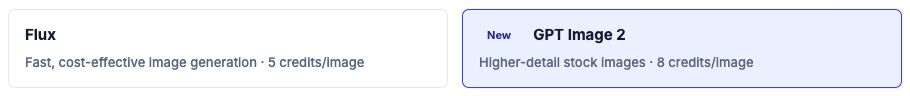 Image model options in StockPhotoScout Auto Upload